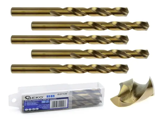 HSS spiralinis grąžtas metalui su kobaltu 12 mm