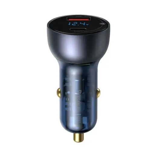 Baseus VCKX65C auto lādētājs | 65W | QC | USB-C, USB-A | melns