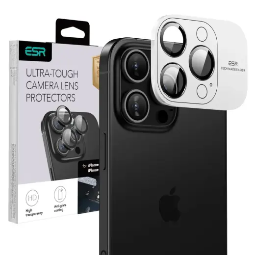 ESR ARMORITE CAMERA PROTECTOR IPHONE 16 PRO | 16 PRO MAX BLACK