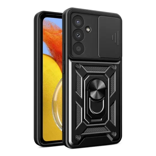 Hybrid Armor Camshield чехол для телефона Samsung Galaxy A57 (A576) чёрный (с защитой камеры)