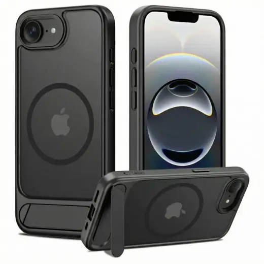 TECH-PROTECT MAGRACK telefono dėklas su MagSafe palaikymu iPhone 16E | iPhone 17E juodas