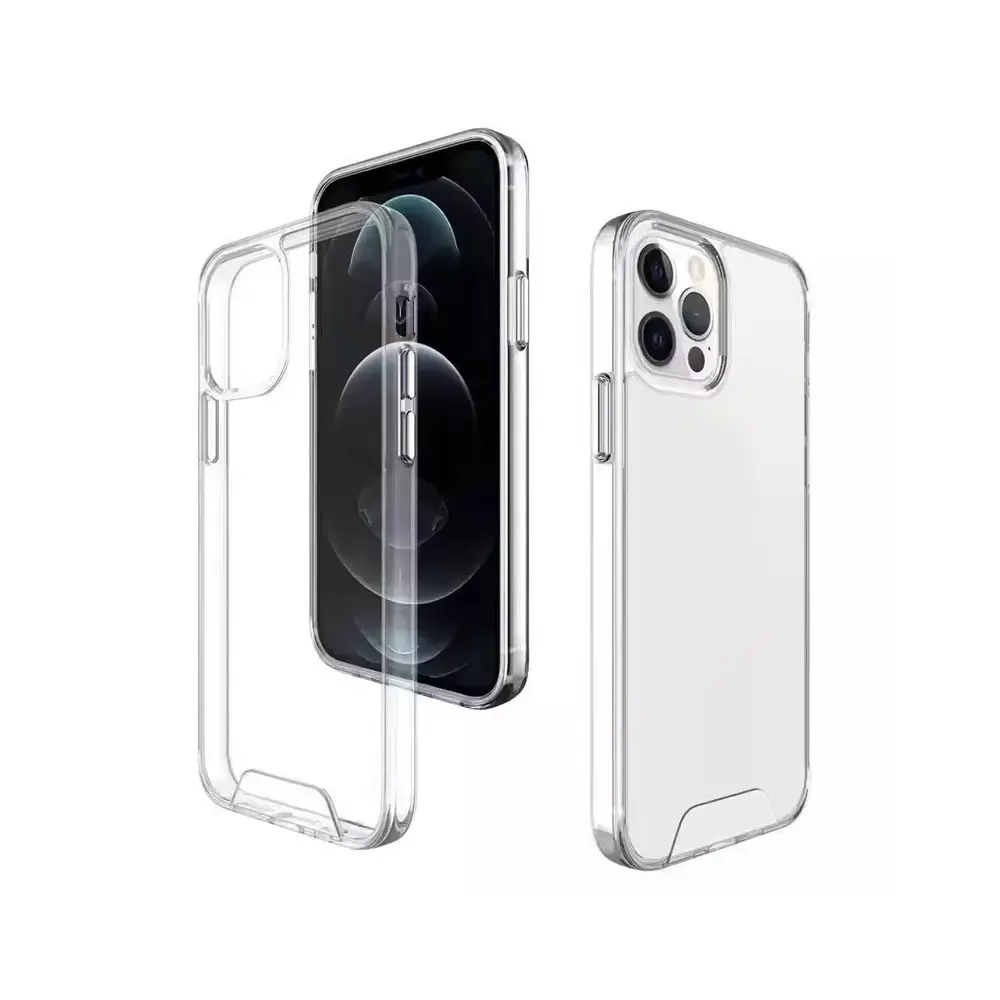 Hybrid Crystal case for iPhone 15 Pro Max 6,7" transparent big hole