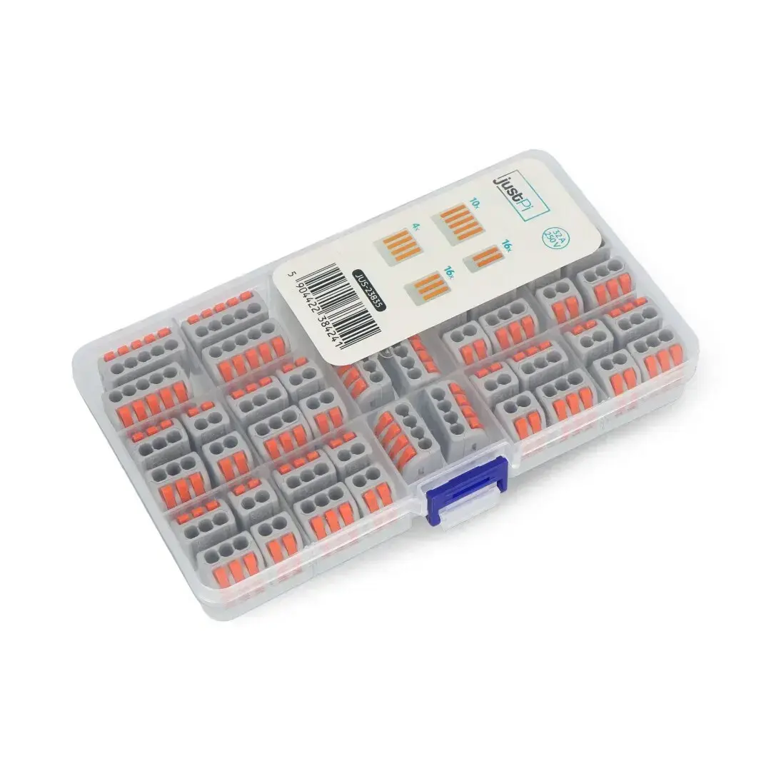 Elektrisko kubiņu komplekts 2/3/4/5pin 32A/250V - oranžs - 46 gab. - justPi