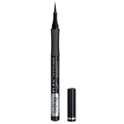 IsaDora, Flex Tip, Liquid Eyeliner, 80, Deep Black, 1 ml