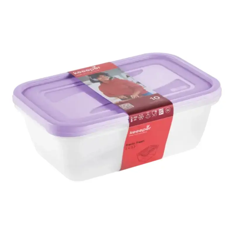 Keeeper Food container set rectangular 2x3