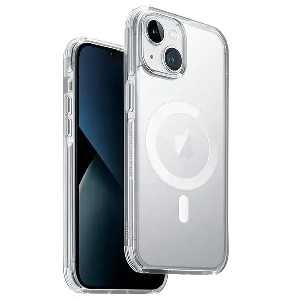 UNIQ etui Combat iPhone 14 6,1" Magclick Charging przeźroczysty|dove satin clear