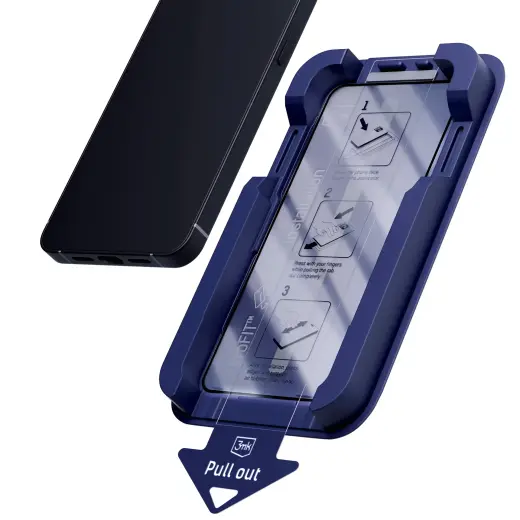3mk HardGlass Max Privacy tempered glass for phone iPhone 18 Pro Max (privacy effect) with applicator