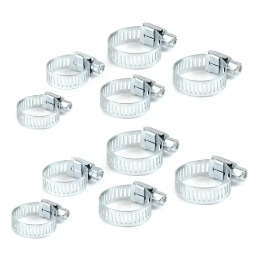 Screw clamps 10 pcs blister