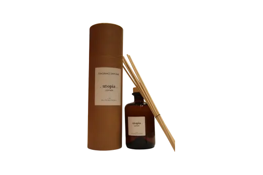 The Olphactory, Utopia Leather, Fragrance Sticks, Aroma Reed Diffuser, 500 ml