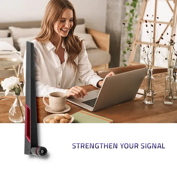 Qoltec Wi-Fi 2.4 / 5GHz antenna omnidirectional | 5dBi