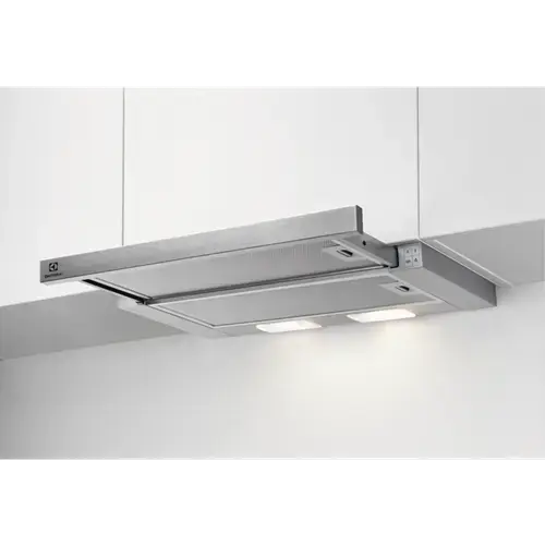Electrolux izvelkams tvaika nosūcējs, 60 cm, C, pelēks