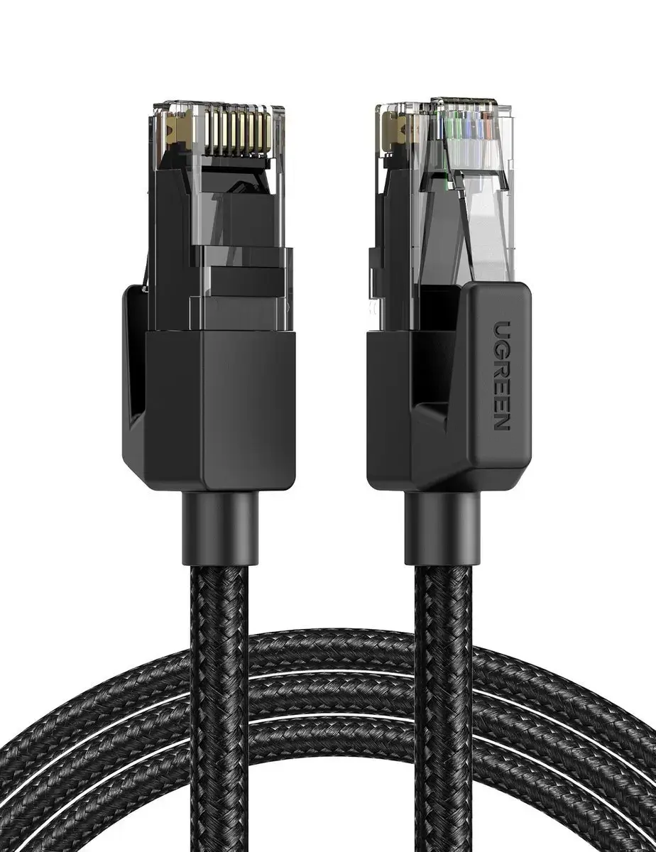 UGREEN NW135 Cat 6 U|UTP Braid Ethernet RJ45 Cable 3m (black)