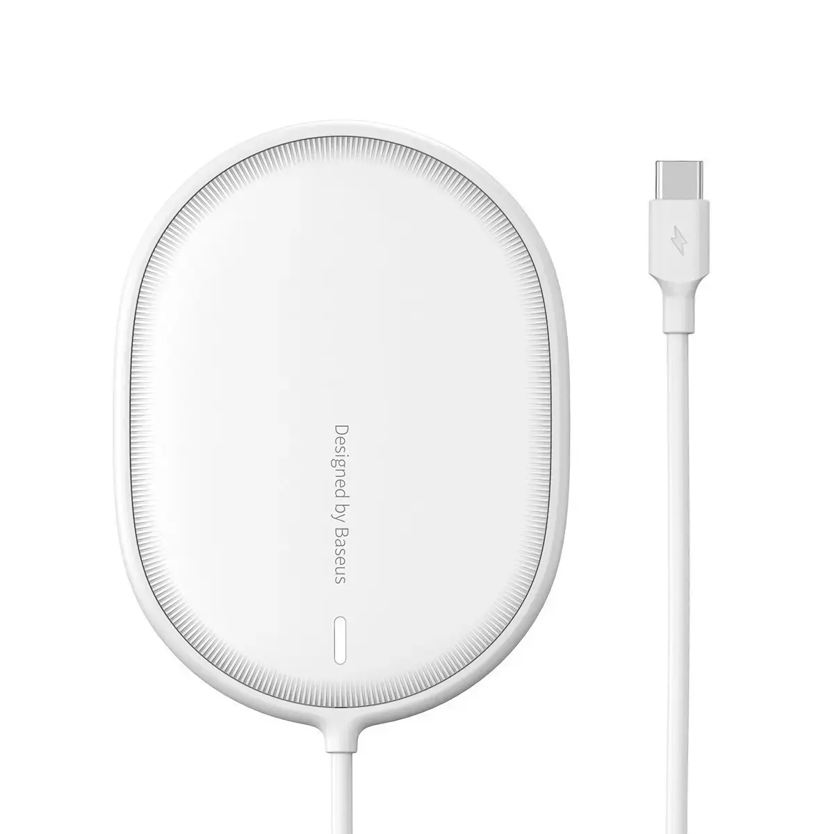 Baseus Light wireless induction charger for iPhone 12, 15W (white)