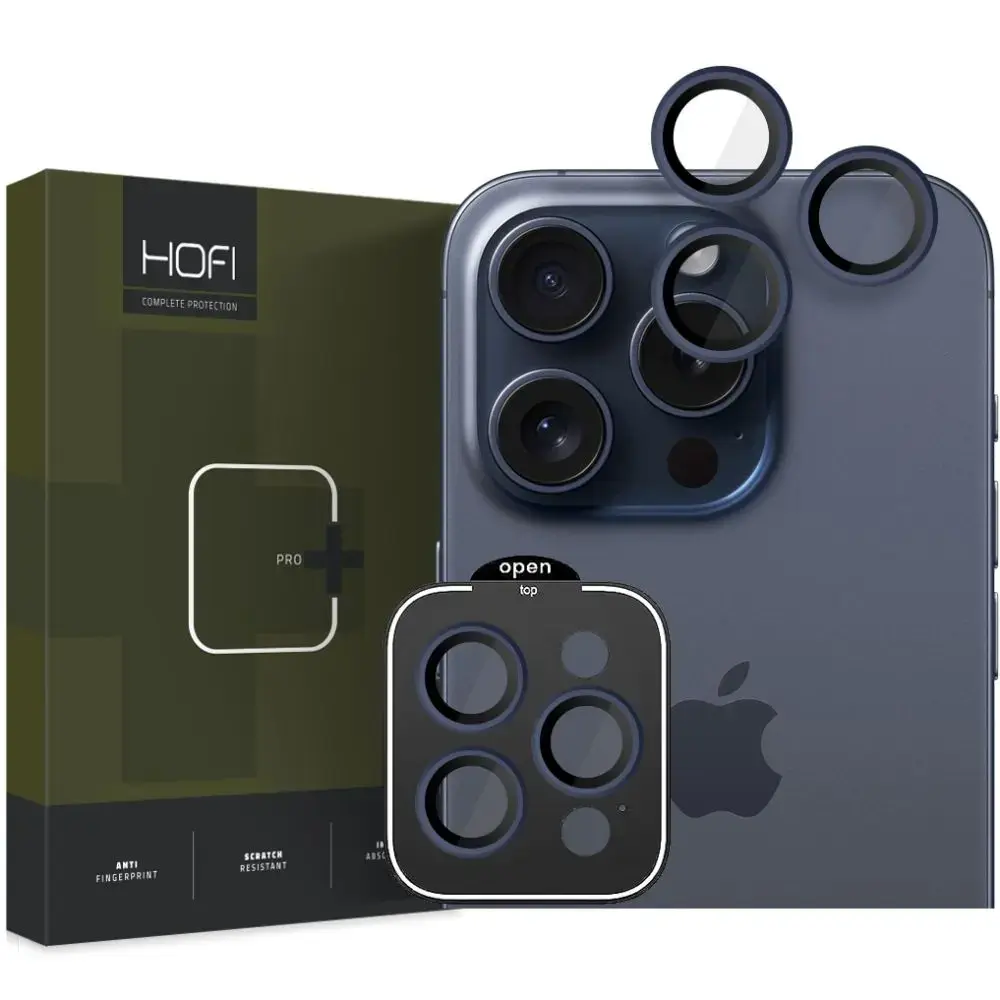 KAMERAS VĀCIŅŠ HOFI CAMRING PRO+ IPHONE 15 PRO | 15 PRO MAX NAVY