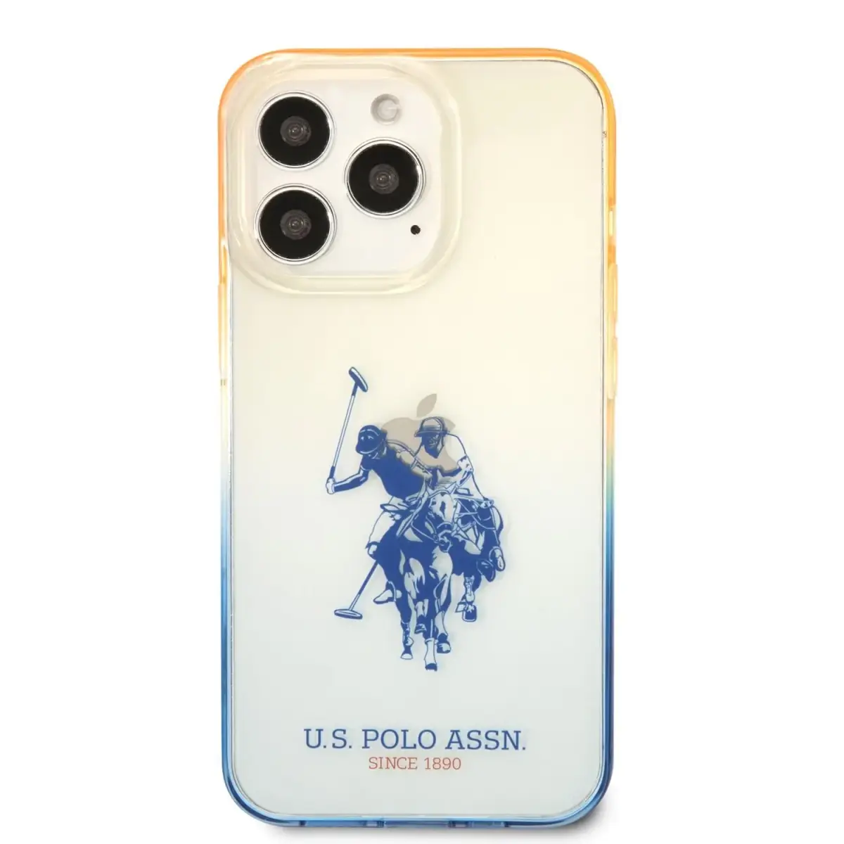 U.S. Polo Bumper Double Horse Case for iPhone 14 Pro Max Navy