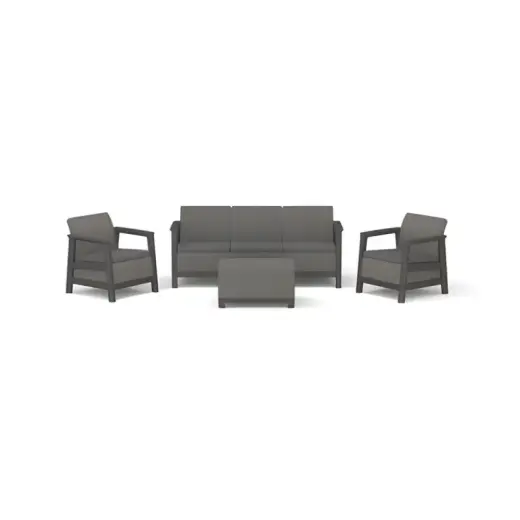 Aiamööbli komplekt Scandi Linea 3-kohaline hall