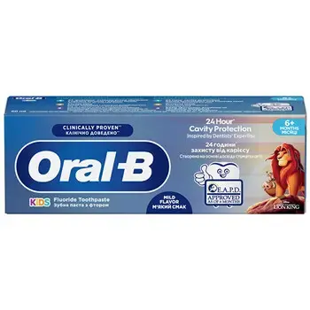Oral B Kids Fluoride Toothpaste - Zubní pasta pro děti 60ml