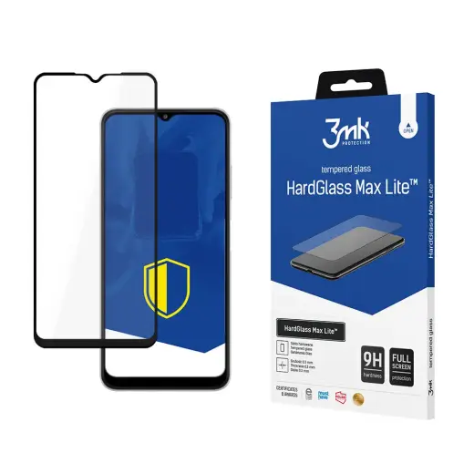 Защитное стекло 3mk HardGlass Max Lite для Samsung Galaxy A22 4G (A225) с аппликатором