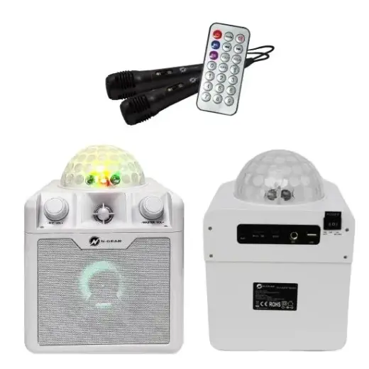 Portable SpeakerN-GEARDISCO BLOCK 410 WHITEWhiteWirelessBluetoothDISCOBLOCK410W
