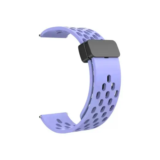 Universal silicone loop 22mm design 2 purple