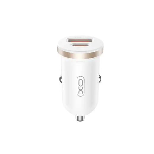 XO CC56 autolaadija | 30W | PD, QC | USB-A, USB-C | valge