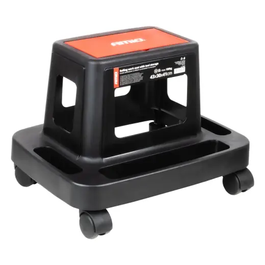 Rolling work seat with tool storage 150 kg AMIO-04269