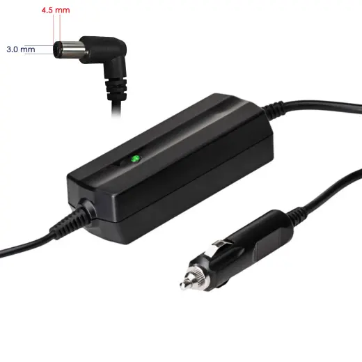 Car notebook power supply Akyga AK-ND-76 19.5V |2.31A 45W 4.5 x 3.0 mm + pin HP 1.2m