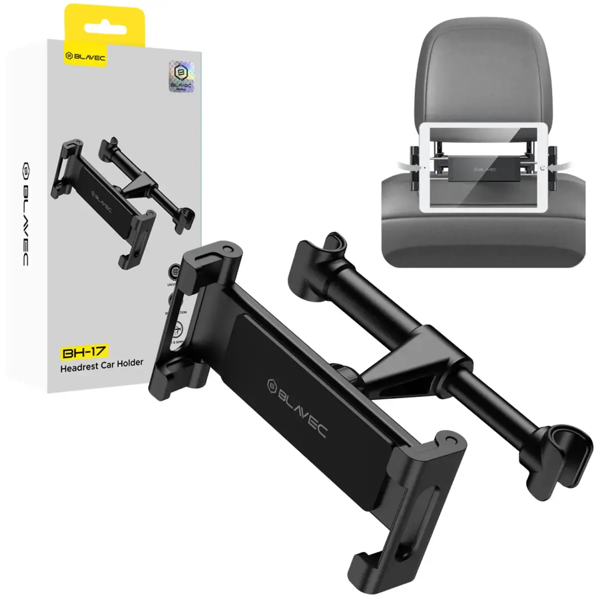 Blavec Car holder BH-17 to headrest (BH17-HRB) black
