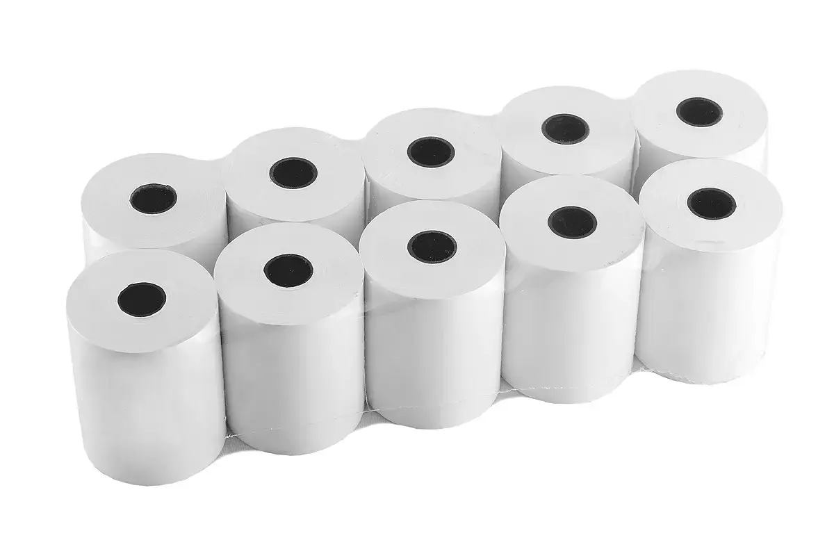 Kases lente TECHNOINFORM ar izmēru 57mmx43m (max. diam. 60mm) termo, 10 gab/iepakojumā