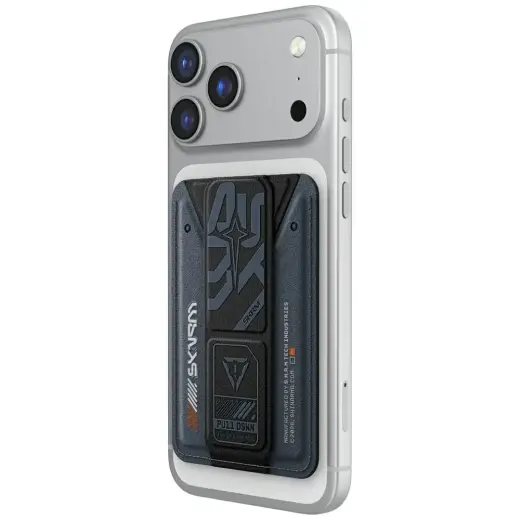 Wallet Skinarma Kado Aegis Magnetic     Cardholder Grip Stand navy