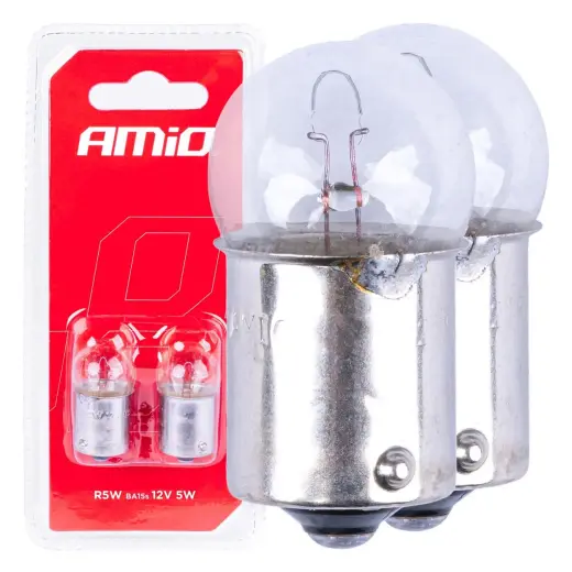 Halogen bulbs R5W BA15s 12V 2pcs blister