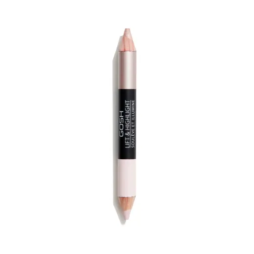 Gosh, Lift & Highlight, Double, Gel Pencil Eyeliner, 002, Rose Nude, 11 g