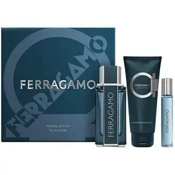 Salvatore Ferragamo Ferragamo Intense Leather Dárková sada EDP 100 ml, sprchový gel 100 ml a miniaturka EDP 15 ml 100ml