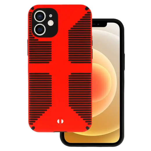 TEL PROTECT Grip telefoni ümbris iPhone 12 punane