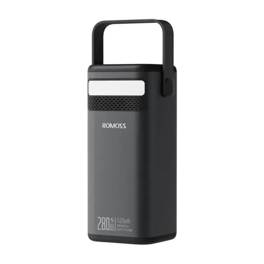 Romoss PMT75-DC ārējais akumulators (powerbank) | 75000 mAh | 280W | USB-C, USB-A, DC | melns
