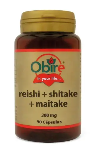 Obire Reishi Shiitake Maitake 300 Mg 90 Caps