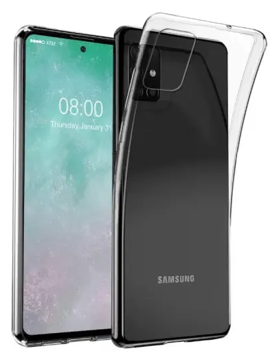 Fusion Ultra Back Case 0.3 mm Izturīgs Silikona Aizsargapvalks Priekš Samsung A515 Galaxy A51 Caurspīdīgs