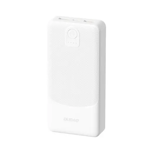 Dudao K10Pro ārējais akumulators (powerbank) | 20 000 mAh | 12W | USB-A | balts