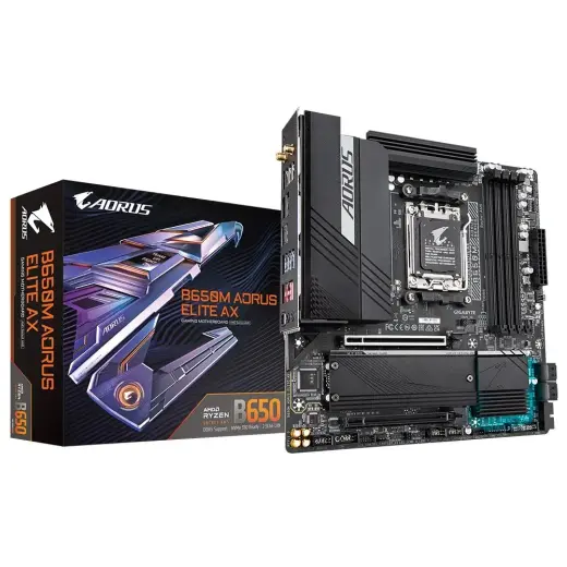 Motherboard B650M AORUS ELITE AX AM5 4DDR5 HDMI|DP mATX