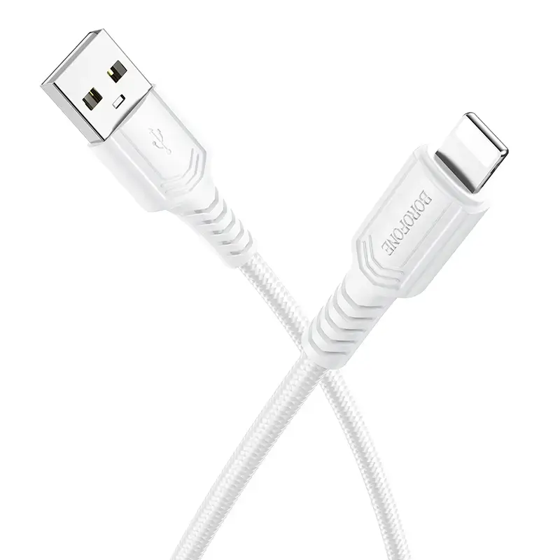 Borofone Cable BX116 Certain - USB to Lightning - 2,4A 1 metre white