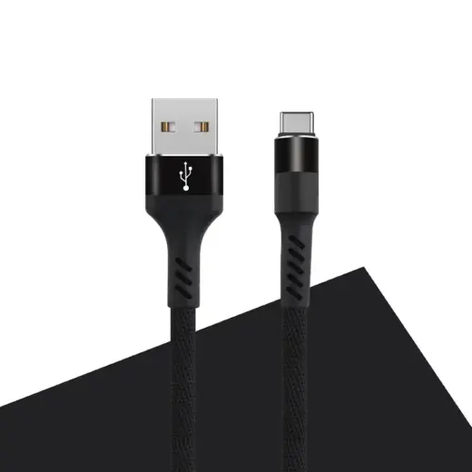 Maxlife MXUC-01 datu pārraides un uzlādes vads | USB-A uz USB-C | 10W | 1m | melns