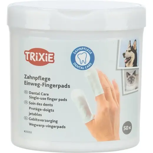 Mutes kopšanas līdzekļis - Trixie Fingerlings for tooth care, 50 gab.