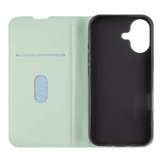 OBAL:ME SmoothTouch Case raamatutüüpi telefoniümbris, sobib iPhone 17, roheline
