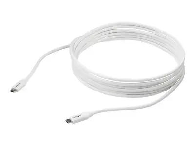 StarTech.com USB C to USB C Cable - 13 ft | 4m - 5A PD - M|M - White - USB 2.0 - USB-IF Certified - USB Type C Cable - USB C Charging Cable (USB2C5C4MW) - USB-C cable - 4 m