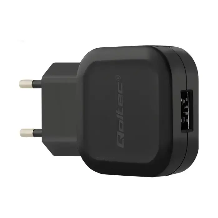 Qoltec Network Charger tīkla lādētājs | 12W | USB-A, USB-C | ar USB-A uz USB-C vadu komplektā