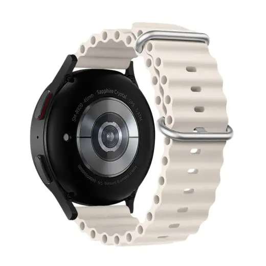 Forcell F-Design FS01 išmaniojo laikrodžio dirželis Samsung Galaxy Watch (20 mm) | silikoninis | pilkas