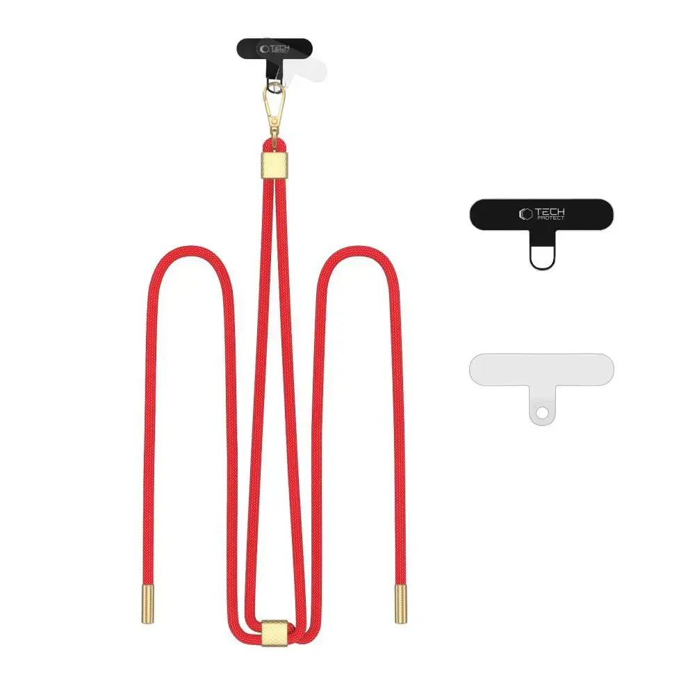 TECH-PROTECT C2S ROPE CROSSBODY STRAP RED|GOLD