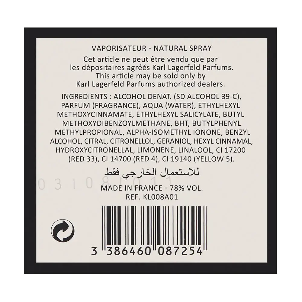Karl Lagerfeld Fleur De Pêcher (EDP) parfimērijas ūdens sievietēm 100 ml