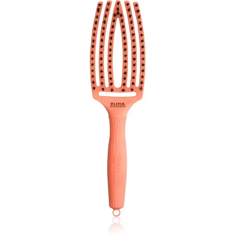 Olivia Garden Fingerbrush Coral Flat Brush M