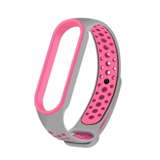 Fusion dots band for Xiaomi Mi Band 5 | Mi Band 6 pink grey